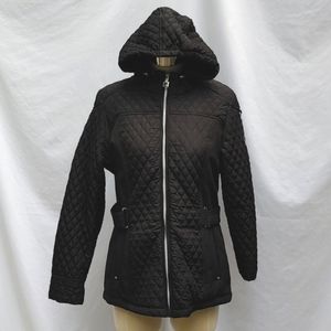 ZEROXPOSUR winter coat, black w/hood, Sz M, Very Warm